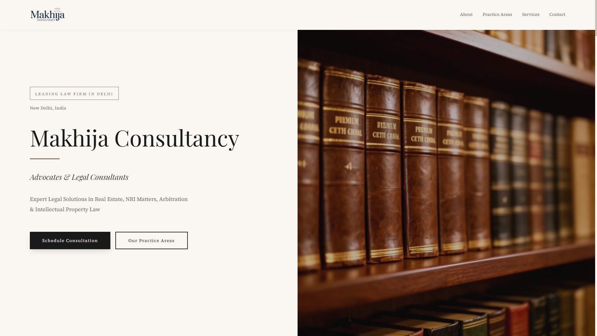 Legal firm website